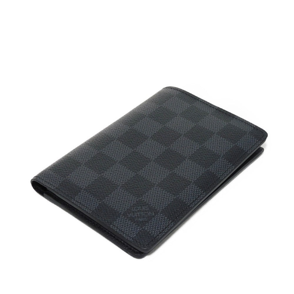 LOUIS VUITTON Bifold Wallet N61226 Damier Graffit canvas x grain leather Noir Damier Graphite Portefeuille Regular