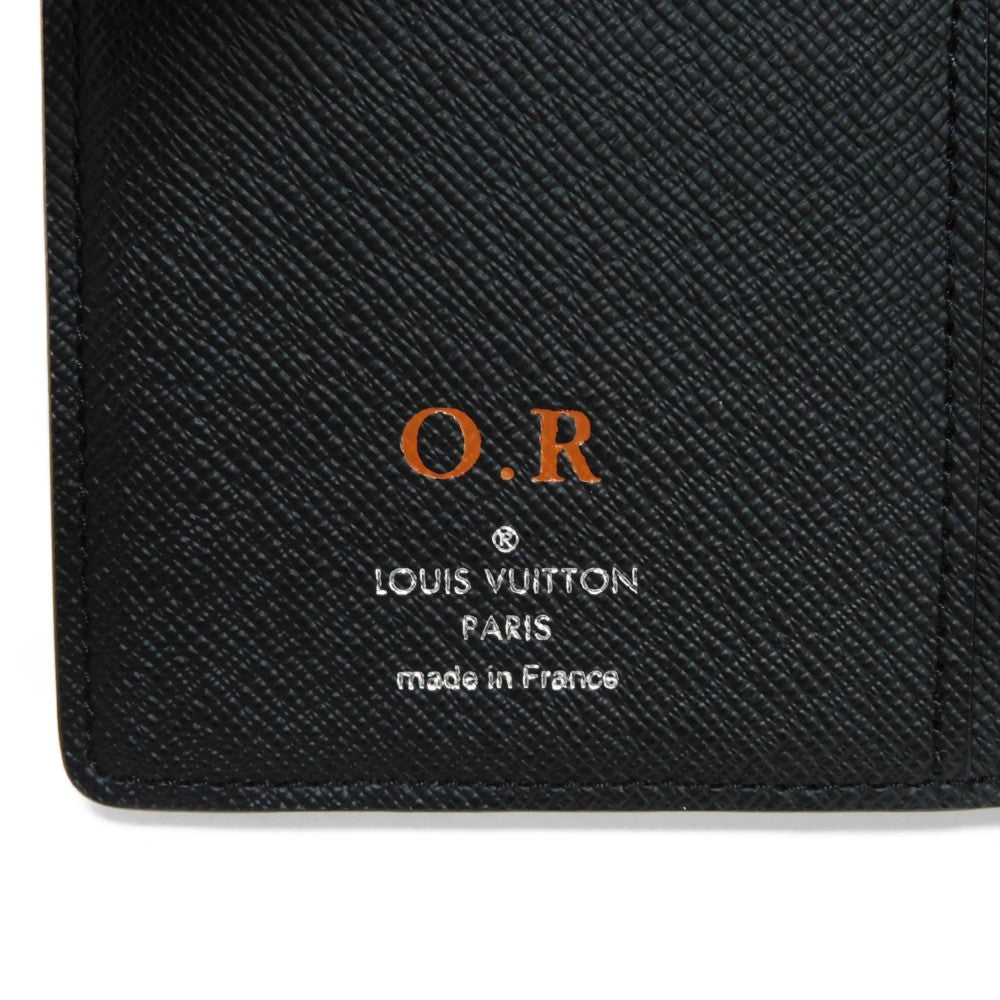 LOUIS VUITTON Bifold Wallet N61226 Damier Graffit canvas x grain leather Noir Damier Graphite Portefeuille Regular