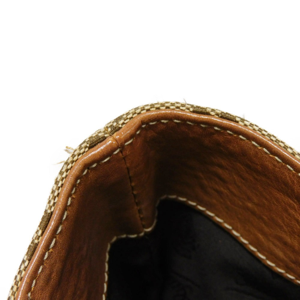 GUCCI Tote Bag 247237 GG canvas x calf leather beige Brown Bucket GG canvas Interlocking G tote Women Used