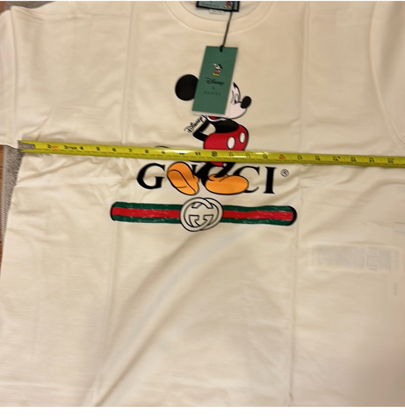 Gucci x Disney Oversized Mickey Mouse Cotton White T-Shirt