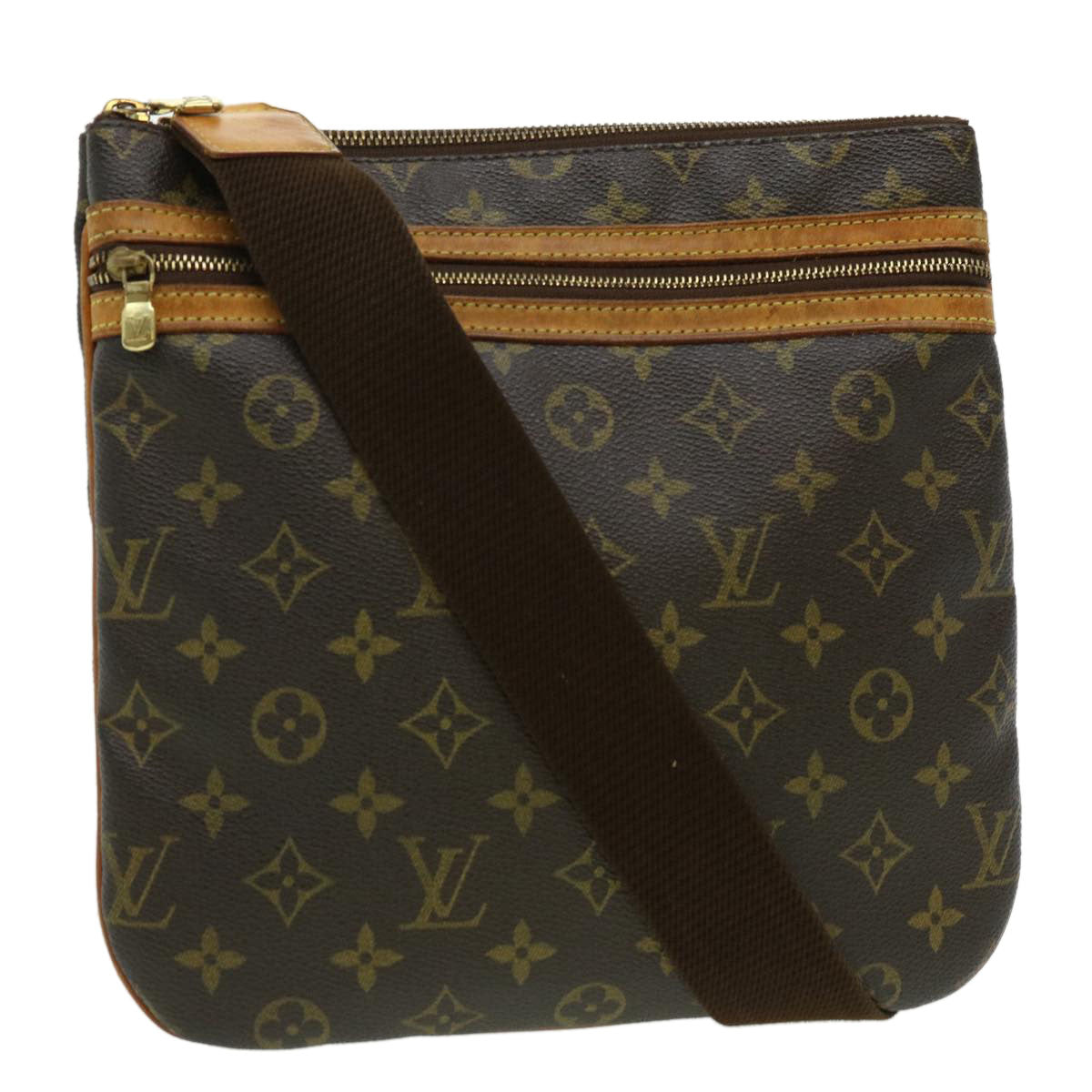 Louis Vuitton Brown Canvas Pochette Bosphore shoulder bag