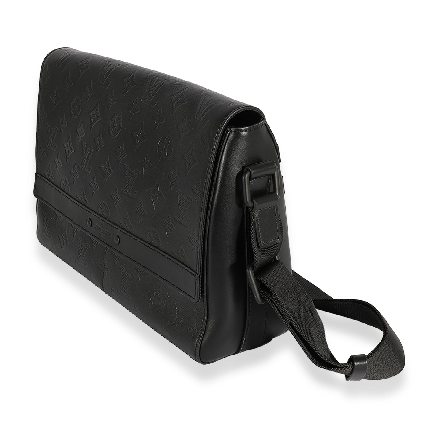 LOUIS VUITTON Black Monogram Shadow Sprinter Messenger