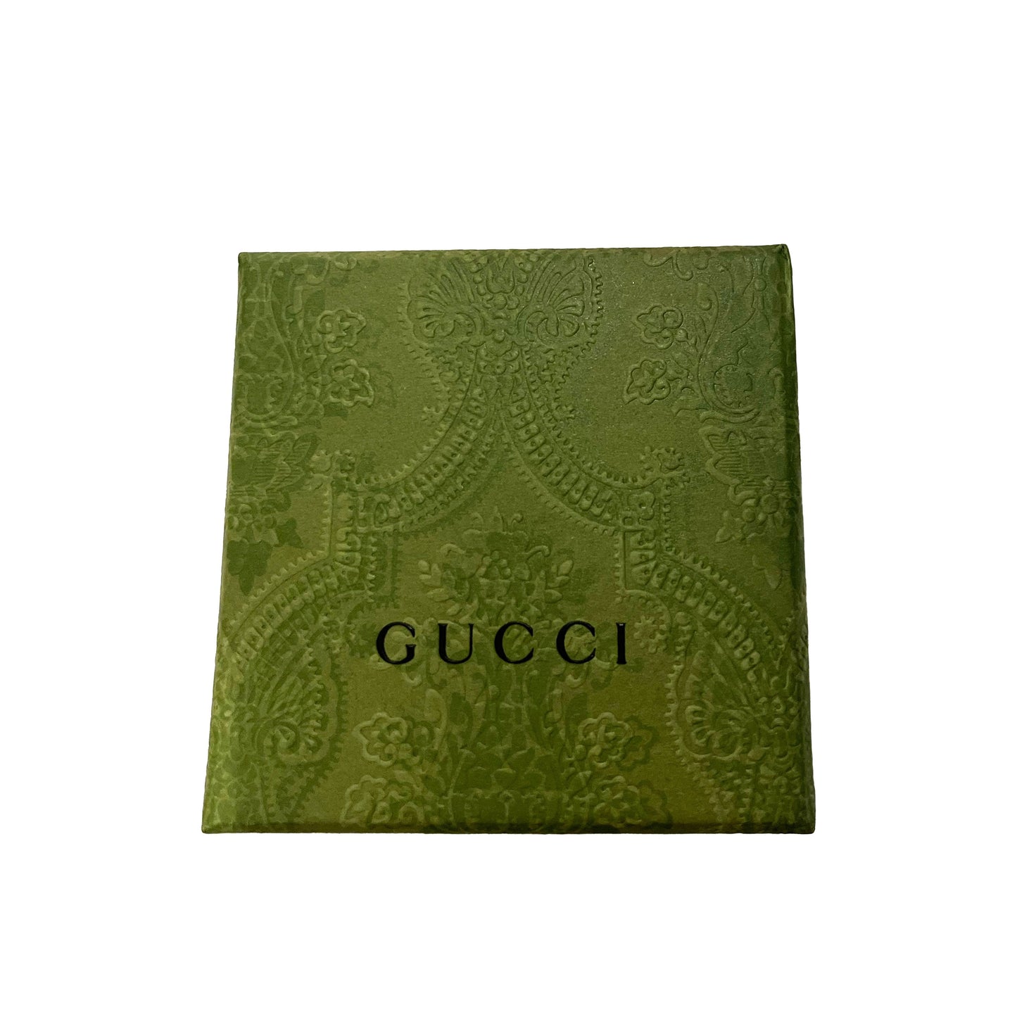 GUCCI Faux Pearl & Crystals Fruit Charms Between The Finger Ring