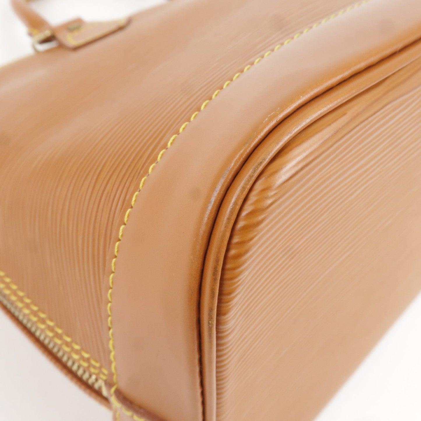 Louis Vuitton Epi Alma Hand Bag Zipang Gold M54148