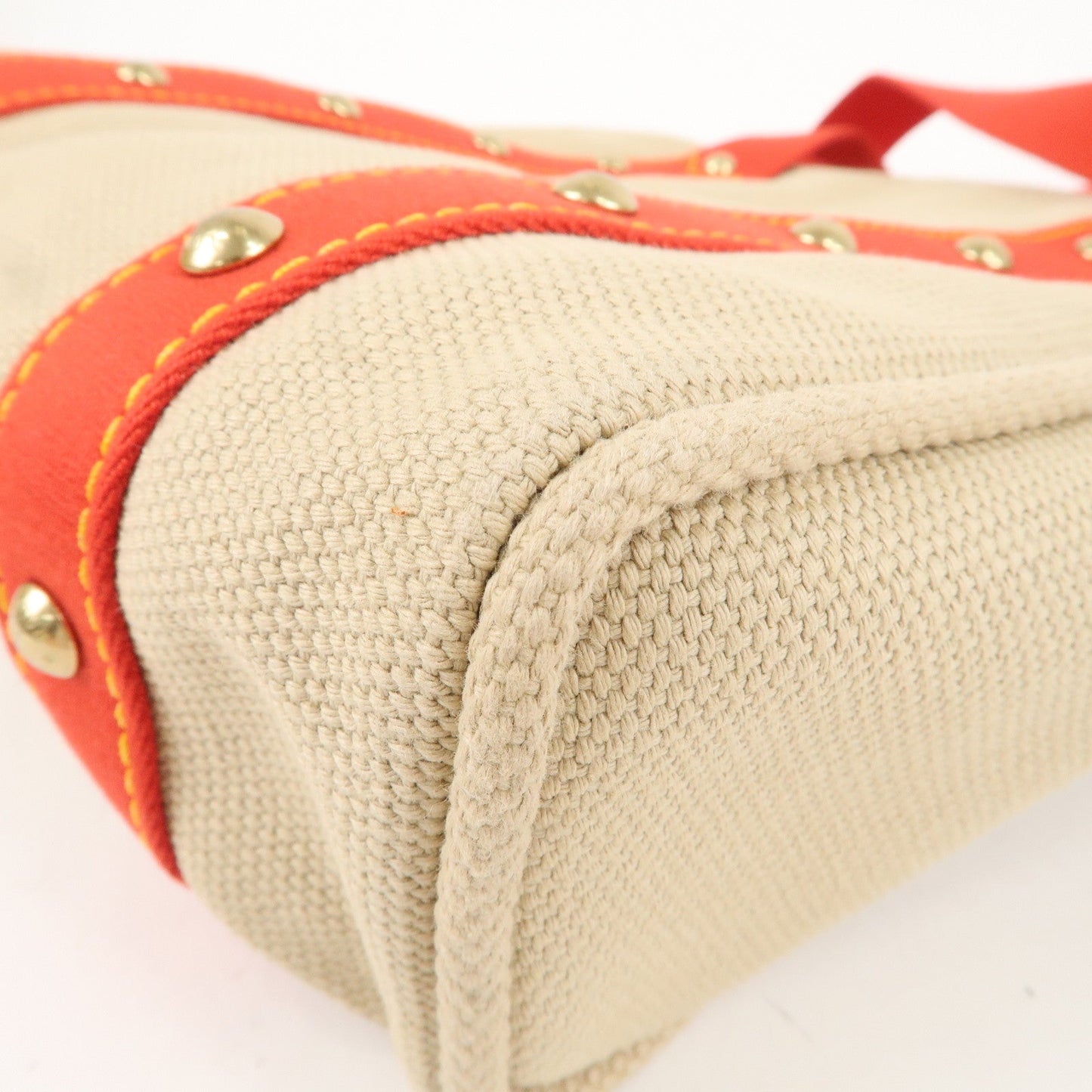 Louis Vuitton Antigua Cabas MM Tote Bag Hand Bag Rouge M40035