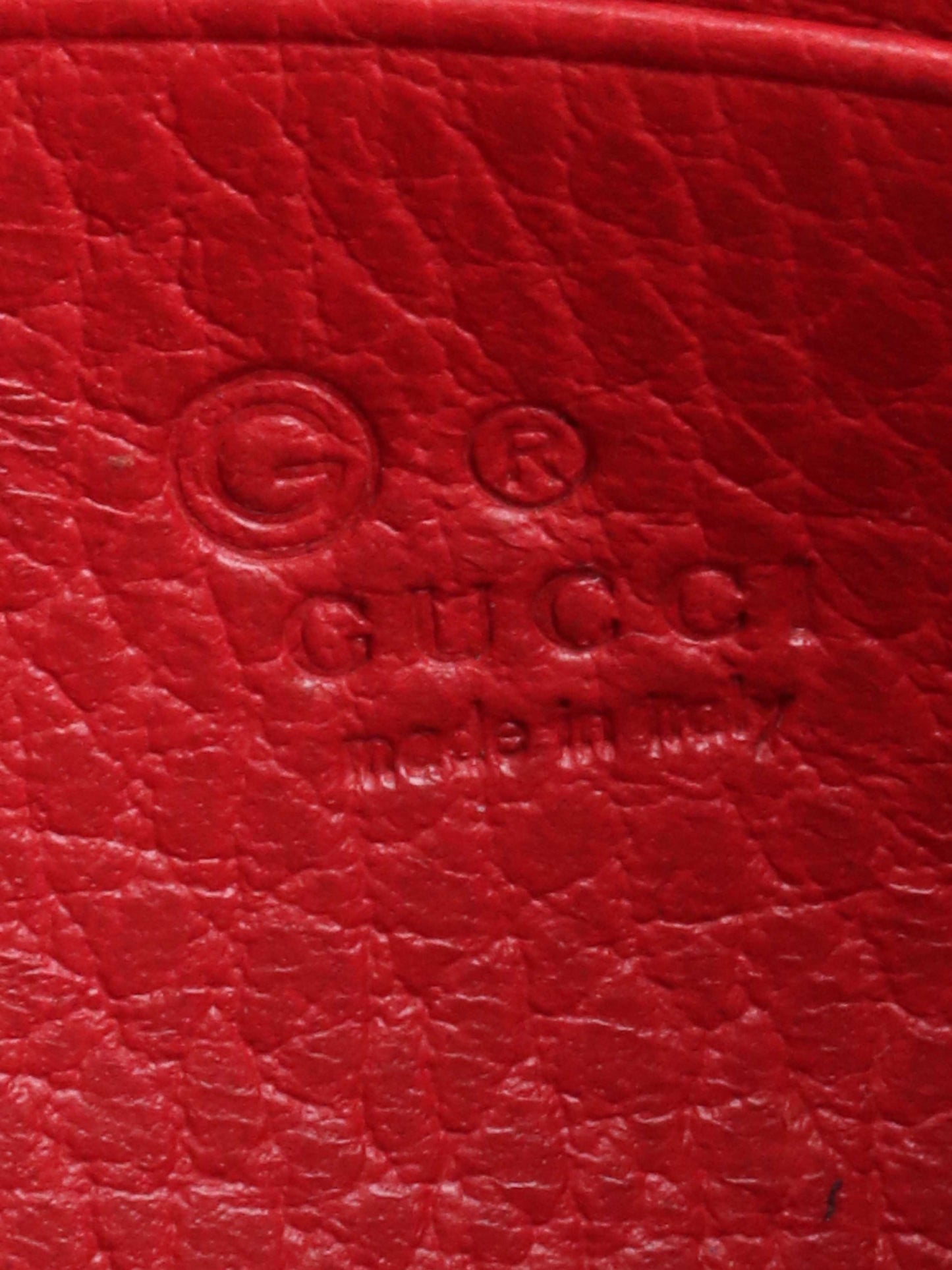 Gucci Red GG Wallet on Chain.