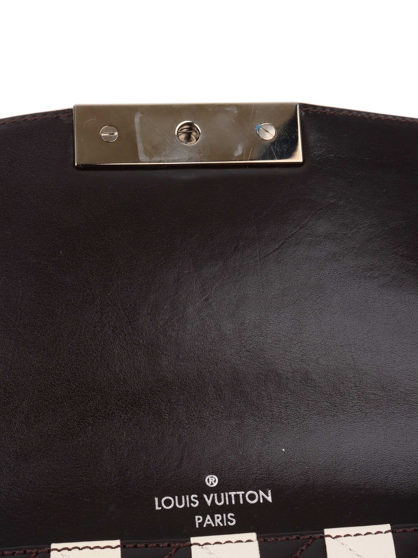 Louis Vuitton Black & White Chess Board Clutch.