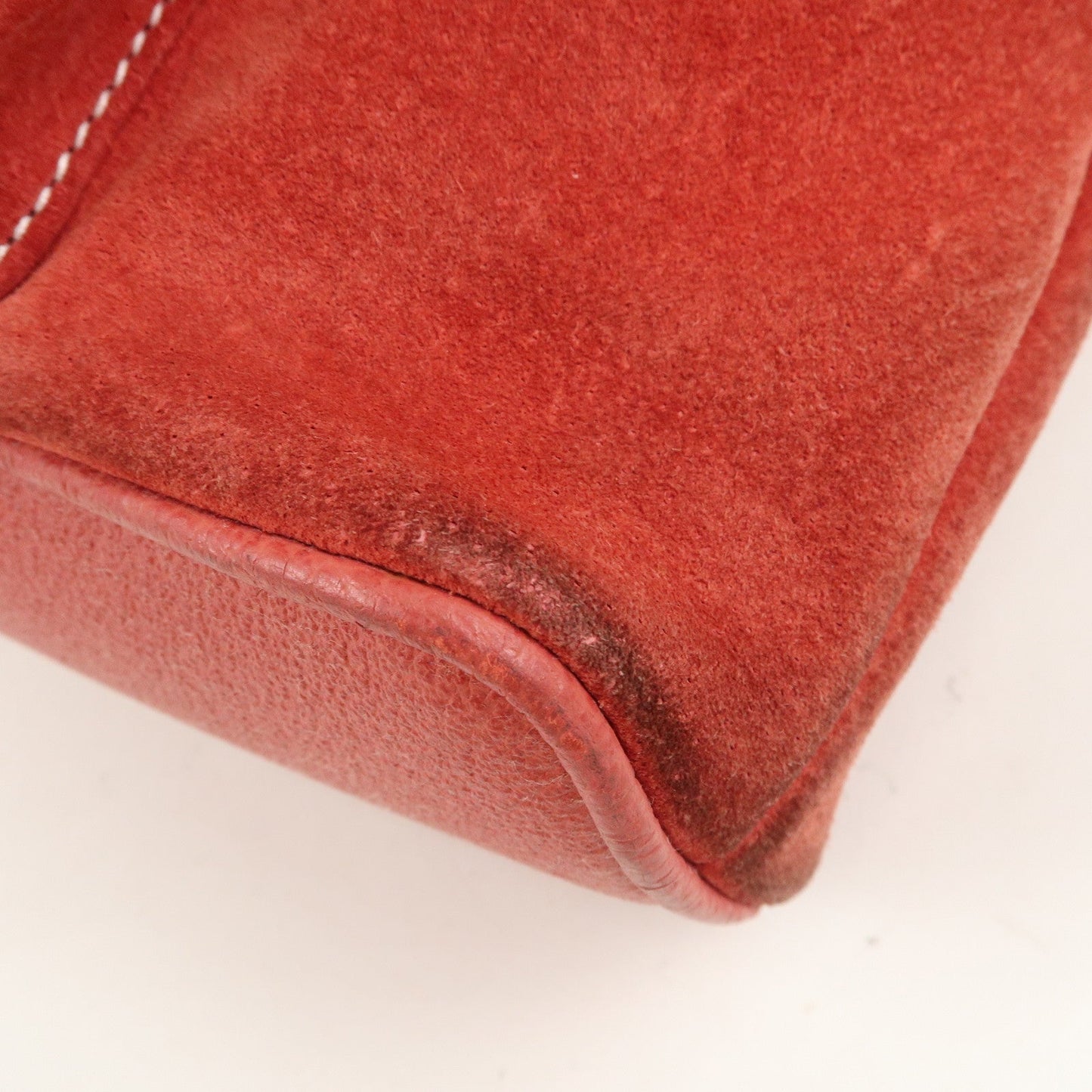 GUCCI Bamboo Leather Backpack Mini Ruck Sack Bag Red 003.1705