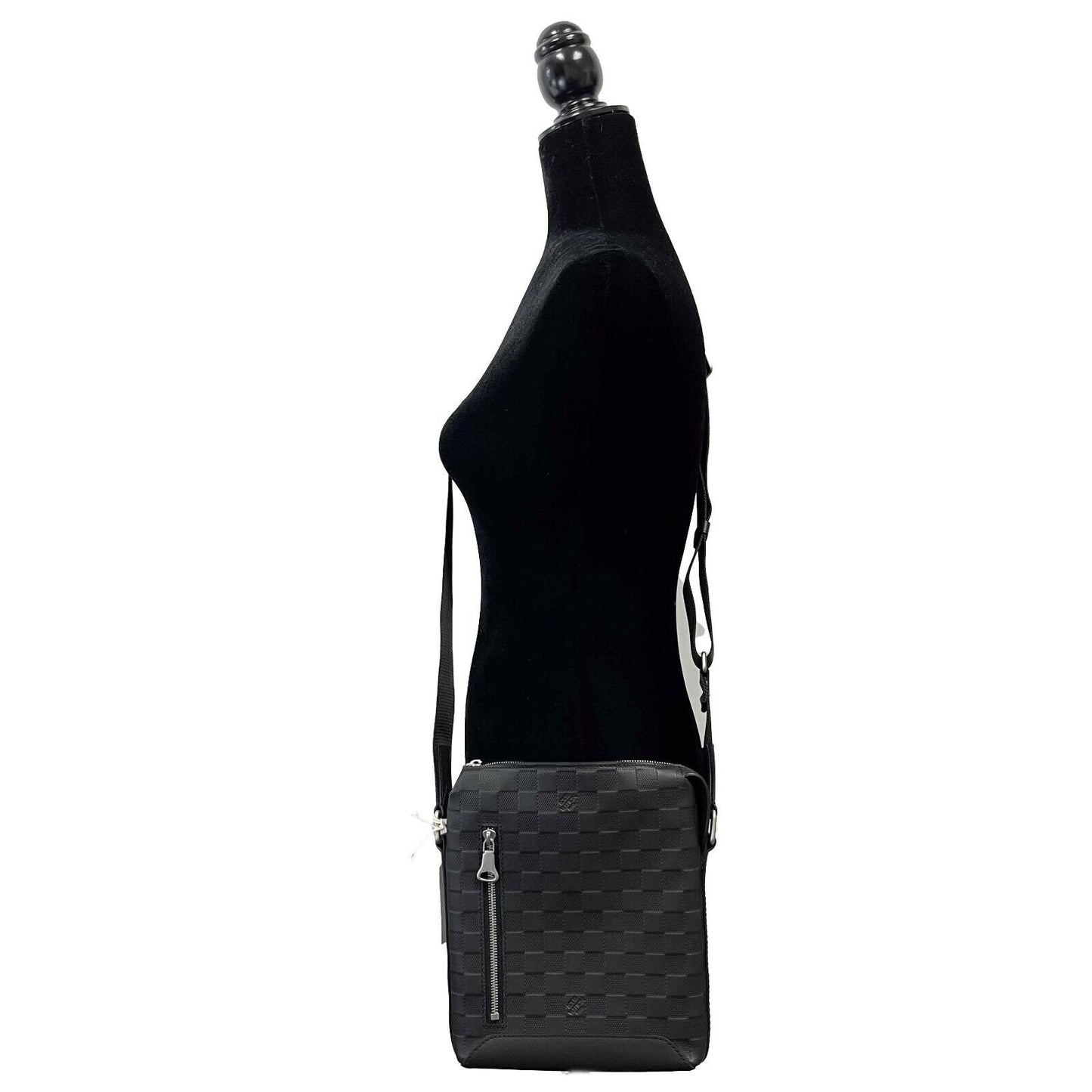 LOUIS VUITTON - Damier Infini Leather Messenger BB - Black Crossbody