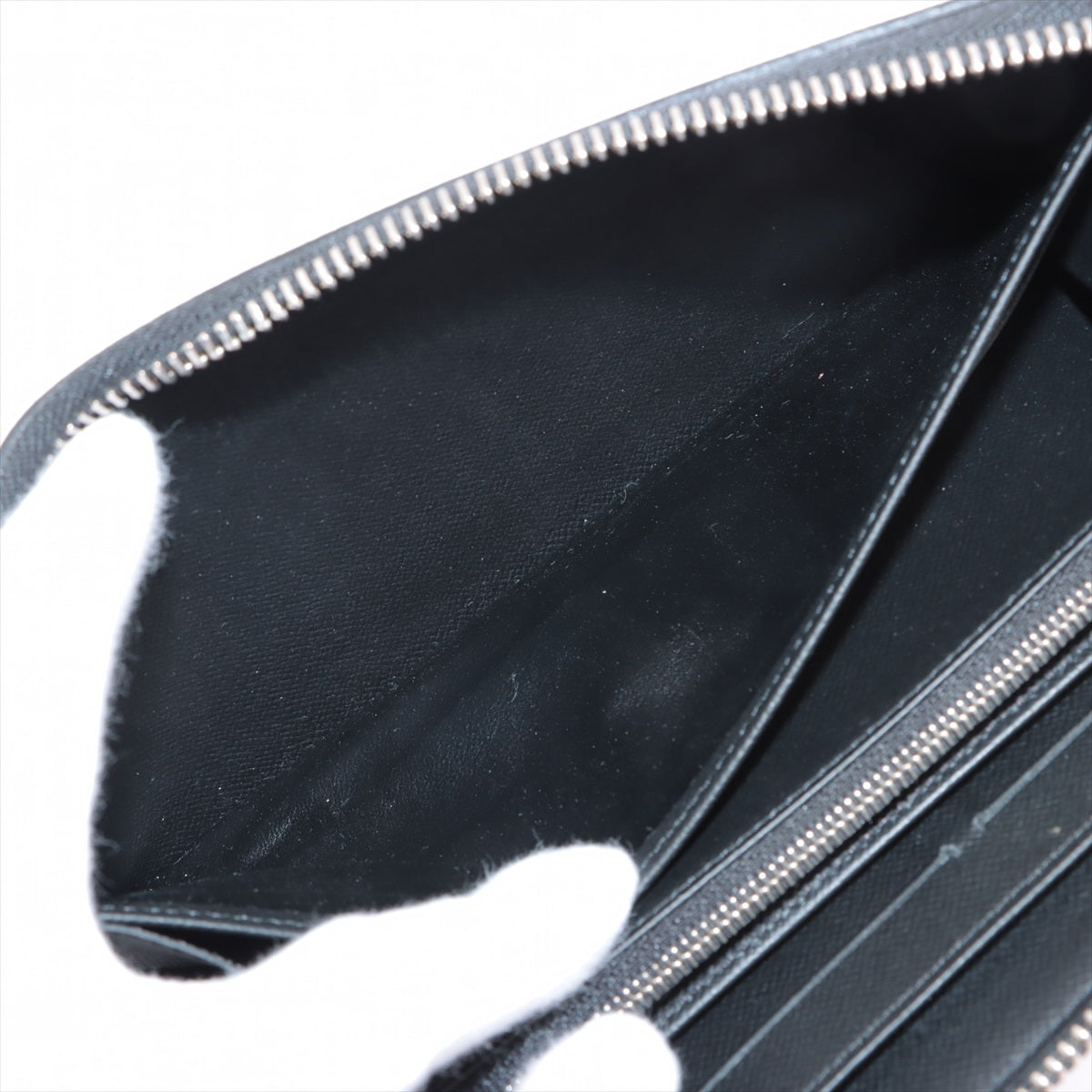 Louis Vuitton Black Leather Zippy organizer wallet accessories