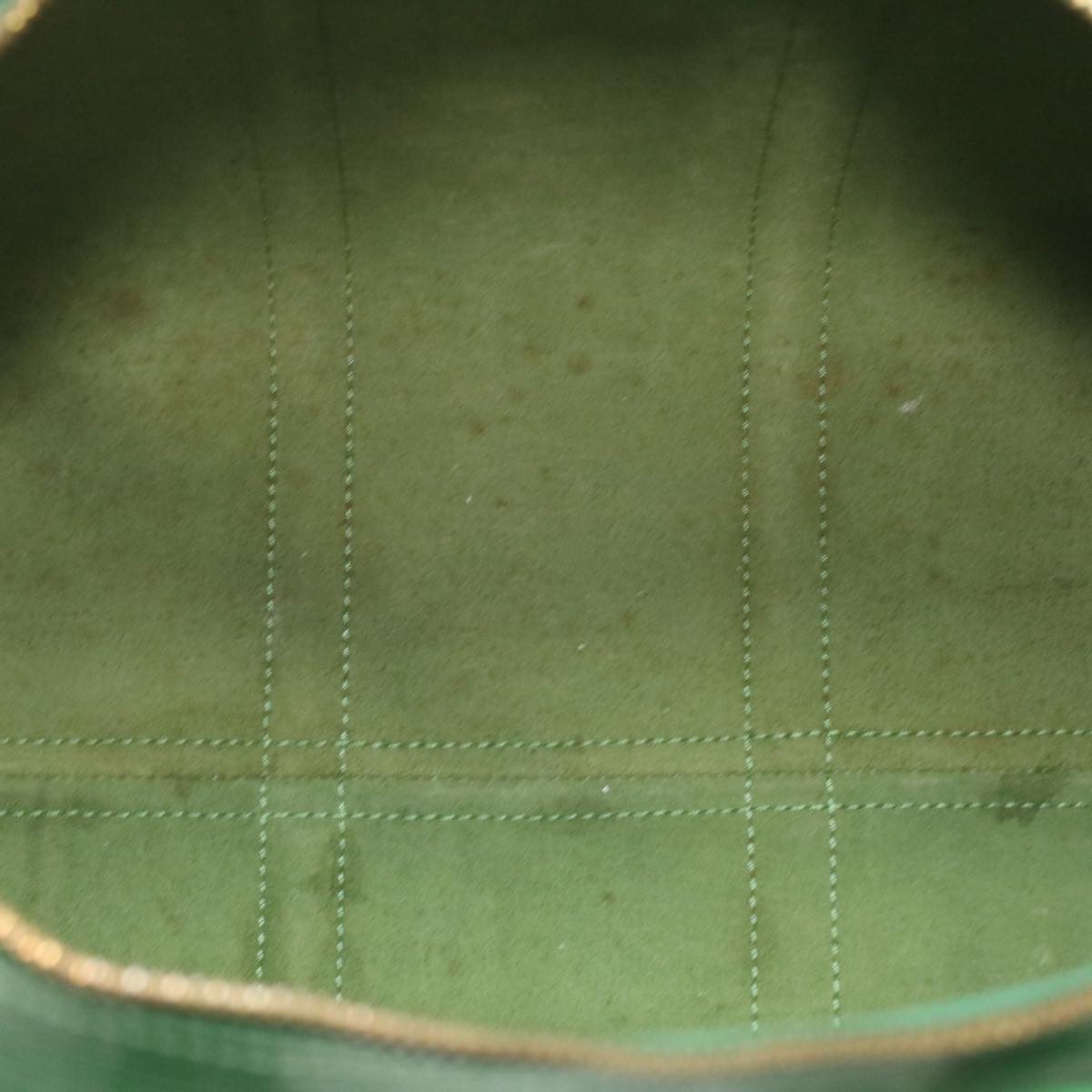 Louis Vuitton Green Leather Keepall 45 travel bag