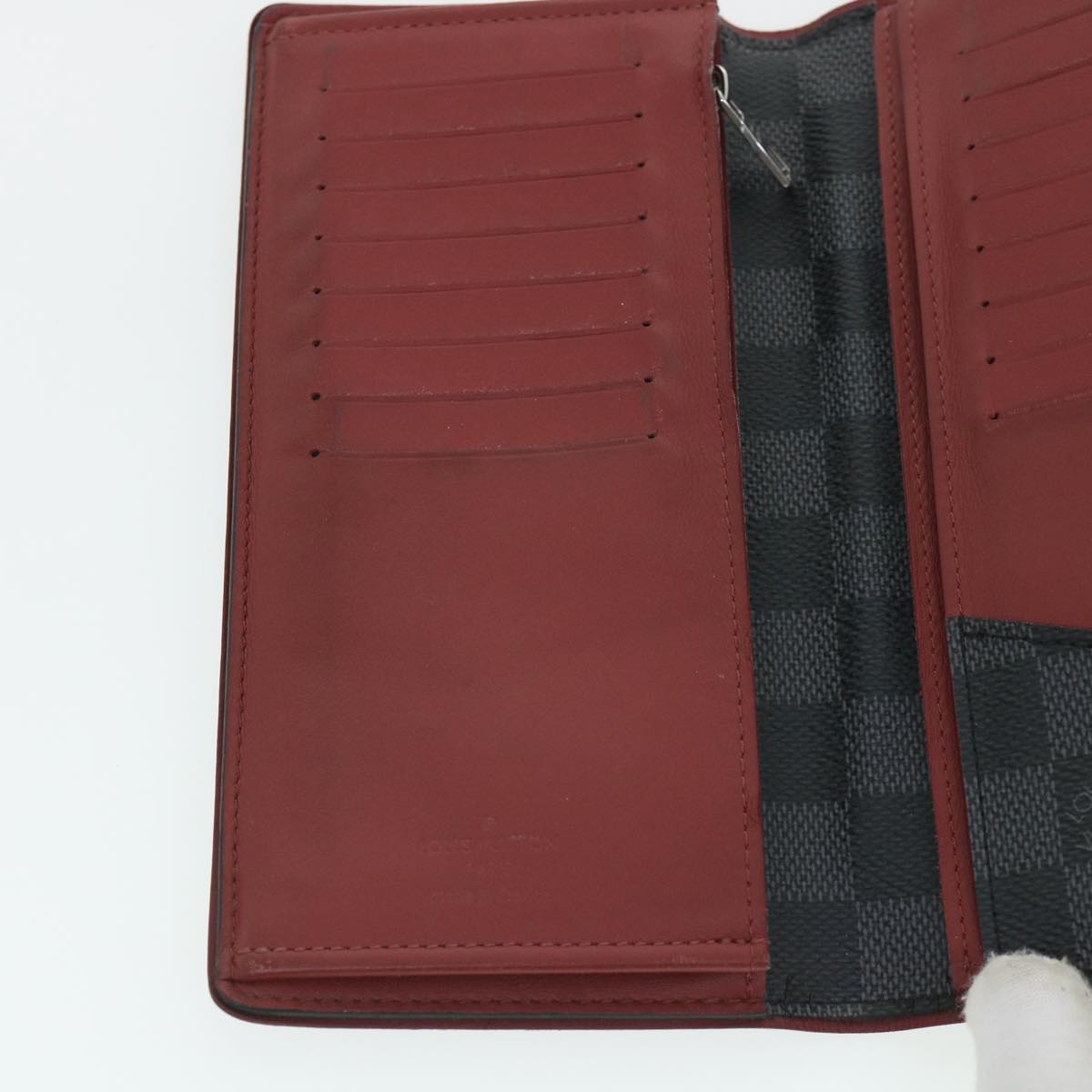 Louis Vuitton Black Canvas Brazza wallet accessories