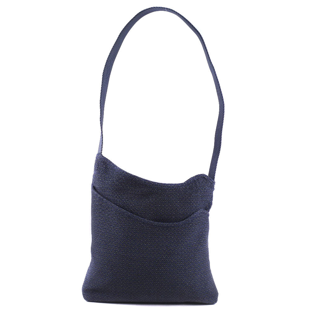 HERMES Shoulder Bag canvas Blue Sac Depansage unisex(Unisex) Used