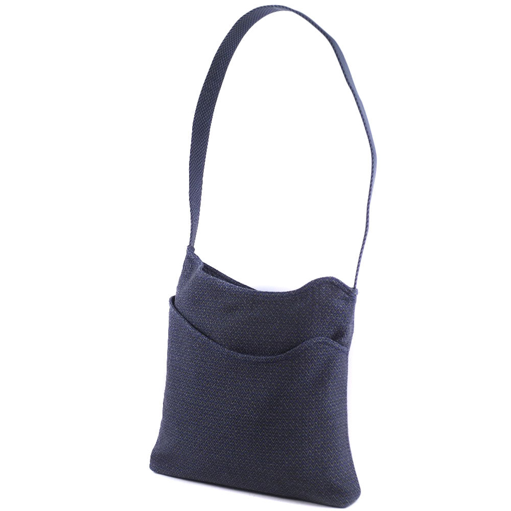 HERMES Shoulder Bag canvas Blue Sac Depansage unisex(Unisex) Used