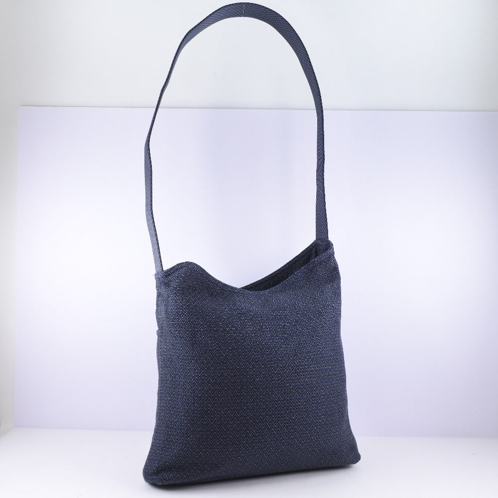 HERMES Shoulder Bag canvas Blue Sac Depansage unisex(Unisex) Used
