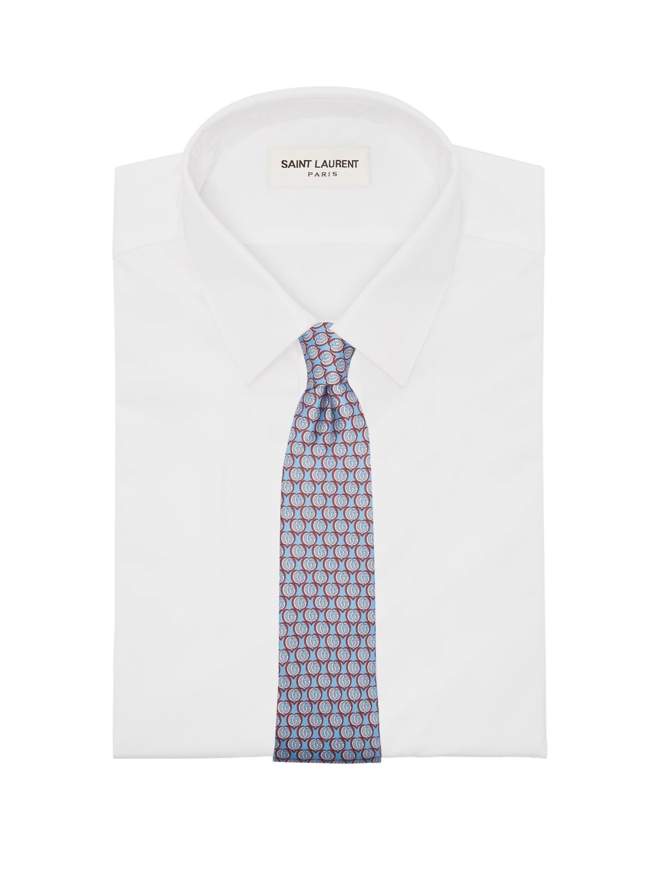 Gucci Silk Twill Love Tie in Blue