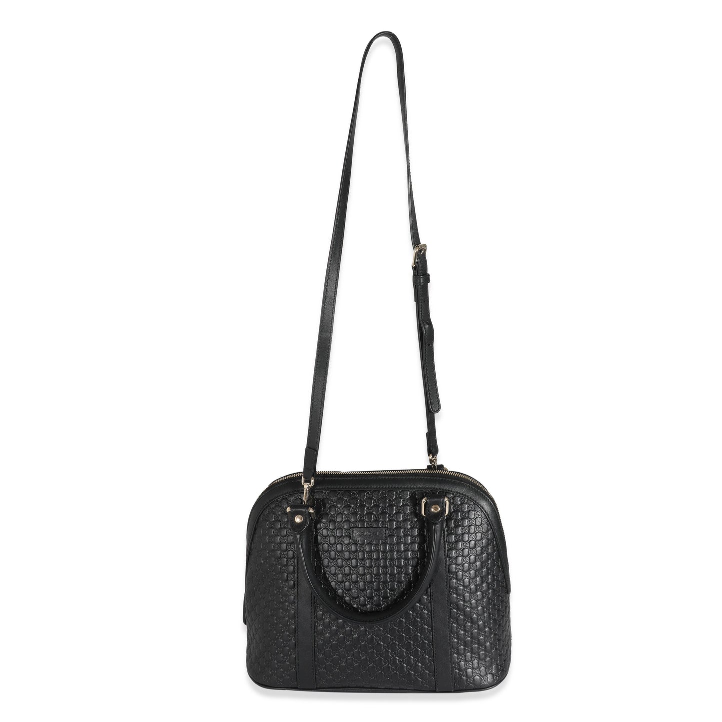 Gucci Black Microguccissima Medium Dome Satchel