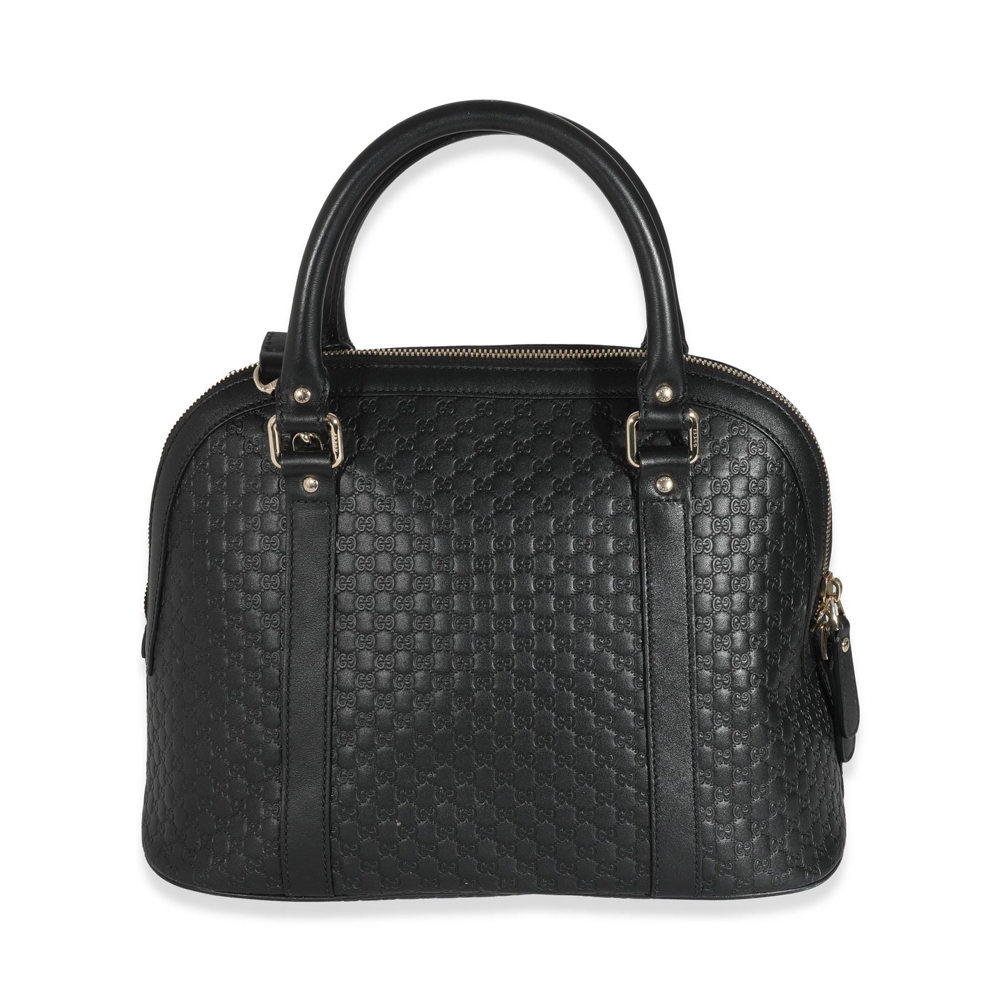 Gucci Black Microguccissima Medium Dome Satchel