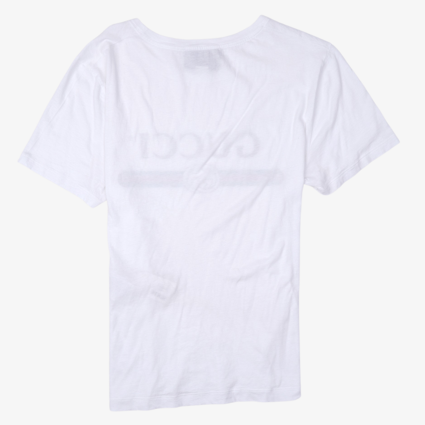 Gucci Mens Fake Logo T-Shirt White S