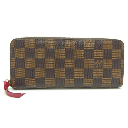 Louis Vuitton Cerise Ebene Damier Canvas Long Wallet (Bi-Fold)
