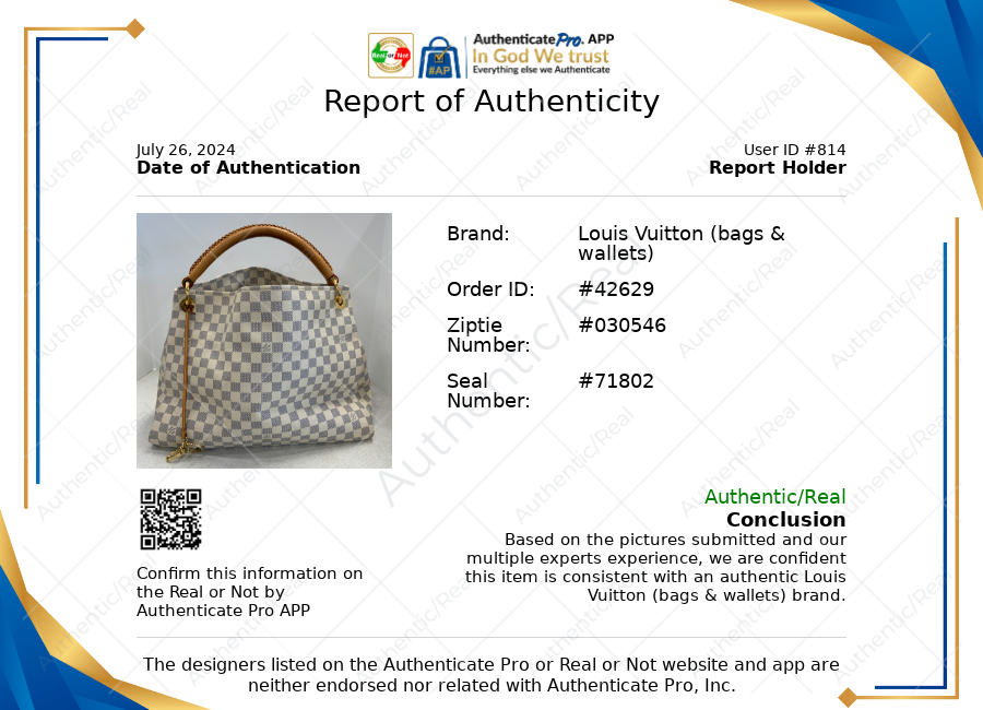 HandBag Luxury Designer Louis Vuitton, Size Large