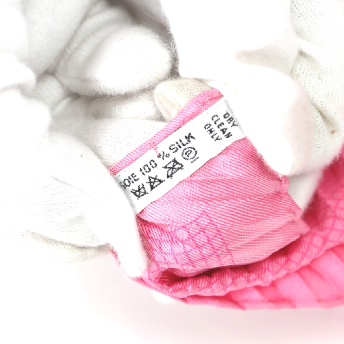 HERMES scarf silk pink 100% silk