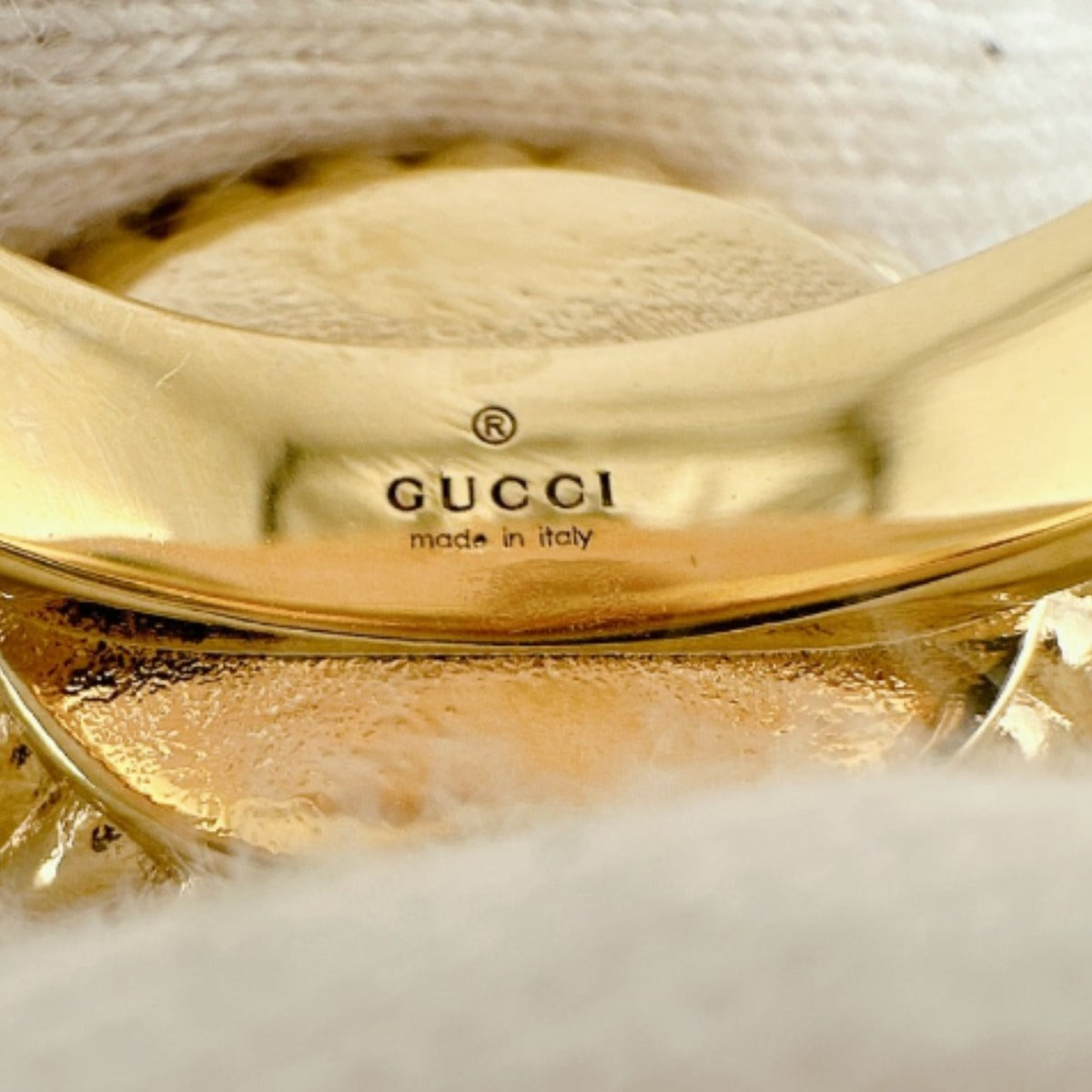 GUCCI Ring metal gold GG S size Flower ring