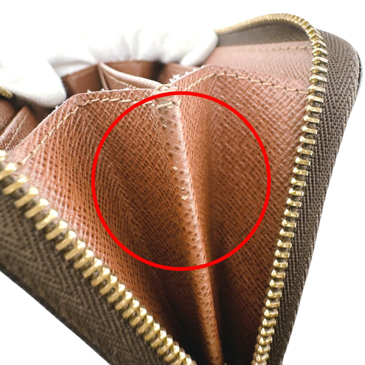 LOUIS VUITTON Coin case M60067 Monogram canvas Brown Coin case Monogram Zip around purse unisex(Unisex) Used