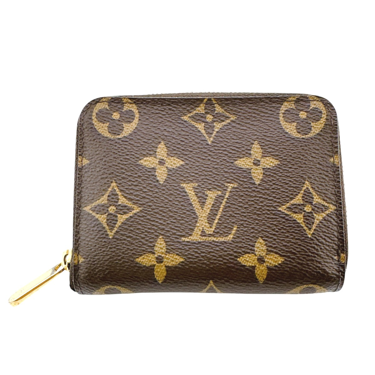 LOUIS VUITTON Coin case M60067 Monogram canvas Brown Coin case Monogram Zip around purse unisex(Unisex) Used