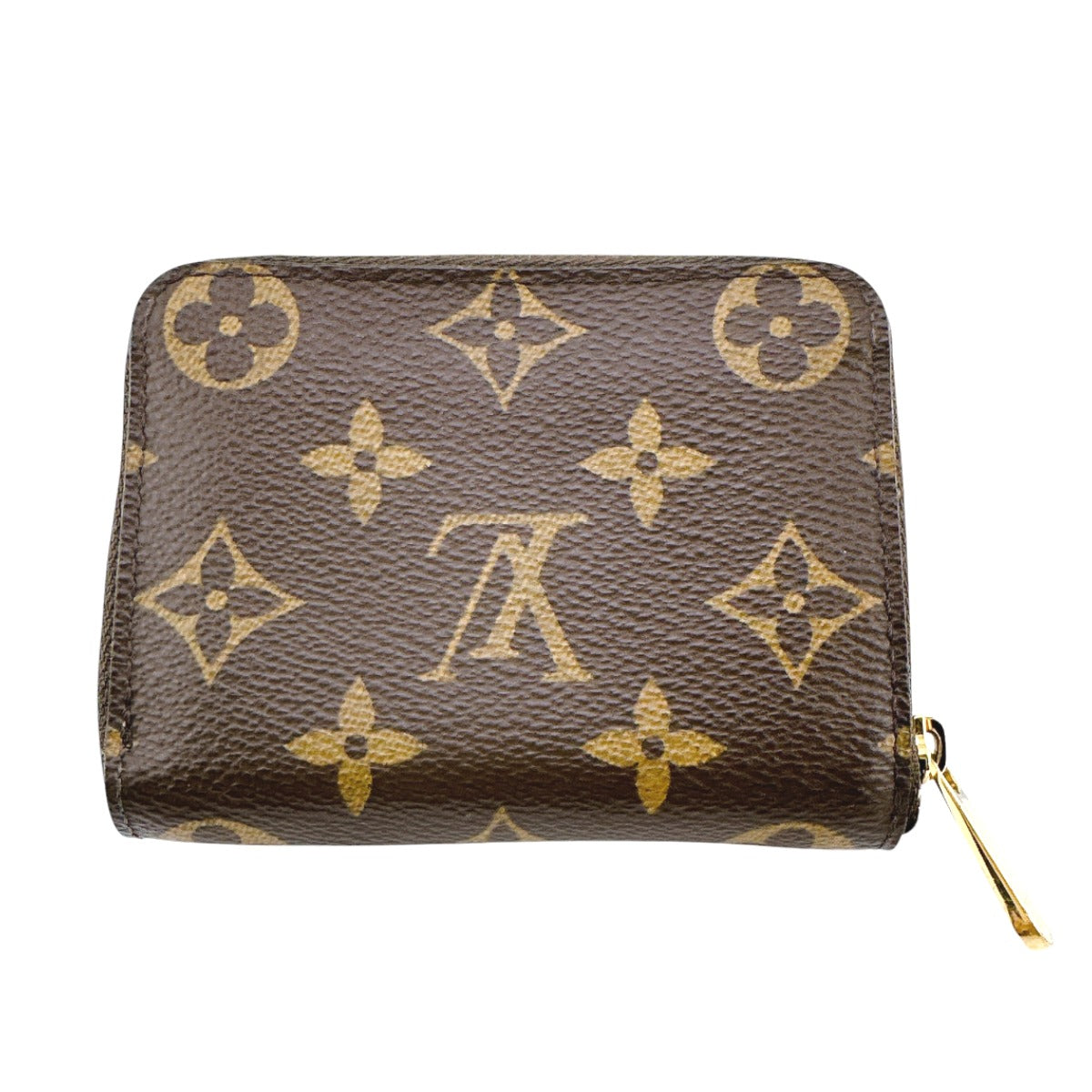 LOUIS VUITTON Coin case M60067 Monogram canvas Brown Coin case Monogram Zip around purse unisex(Unisex) Used