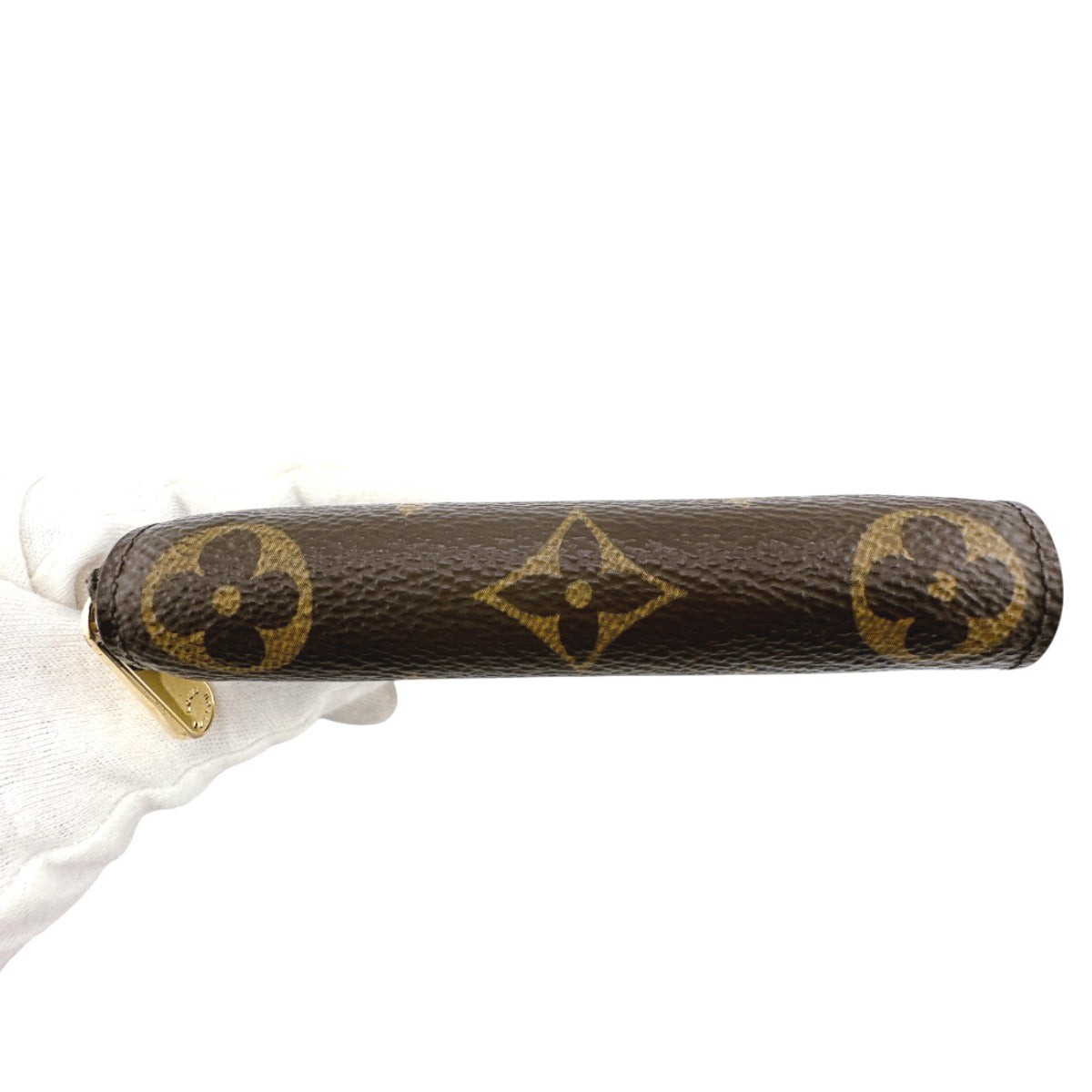 LOUIS VUITTON Coin case M60067 Monogram canvas Brown Coin case Monogram Zip around purse unisex(Unisex) Used