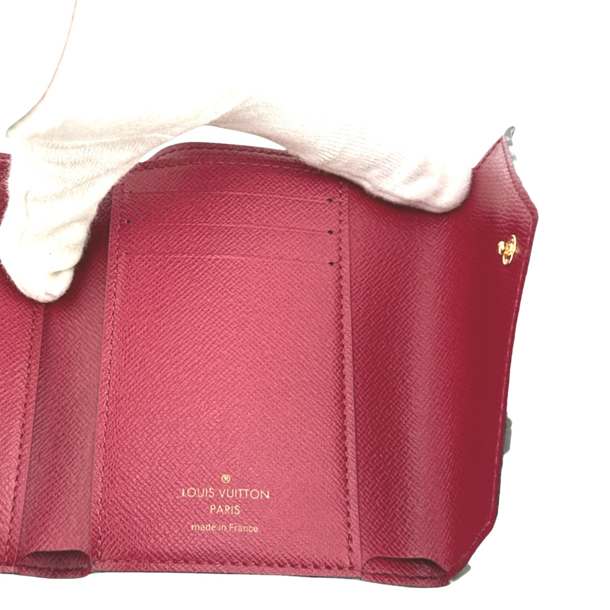 LOUIS VUITTON Coin case M41938 Monogram canvas Red Monogram Portefeuille Victorine