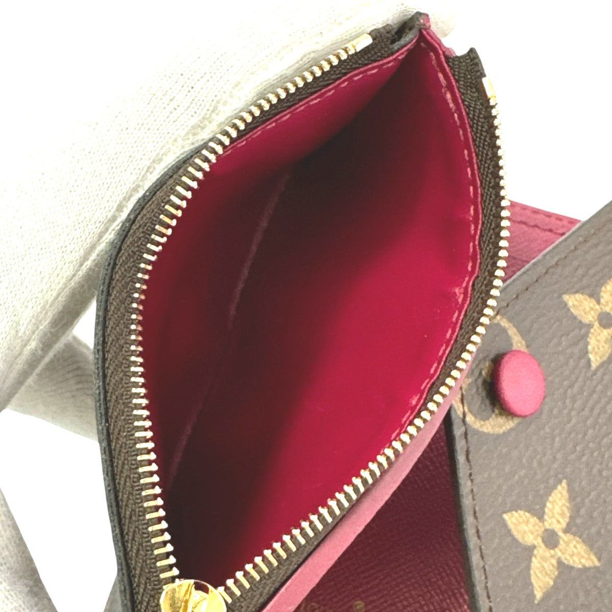 LOUIS VUITTON Coin case M41938 Monogram canvas Red Monogram Portefeuille Victorine