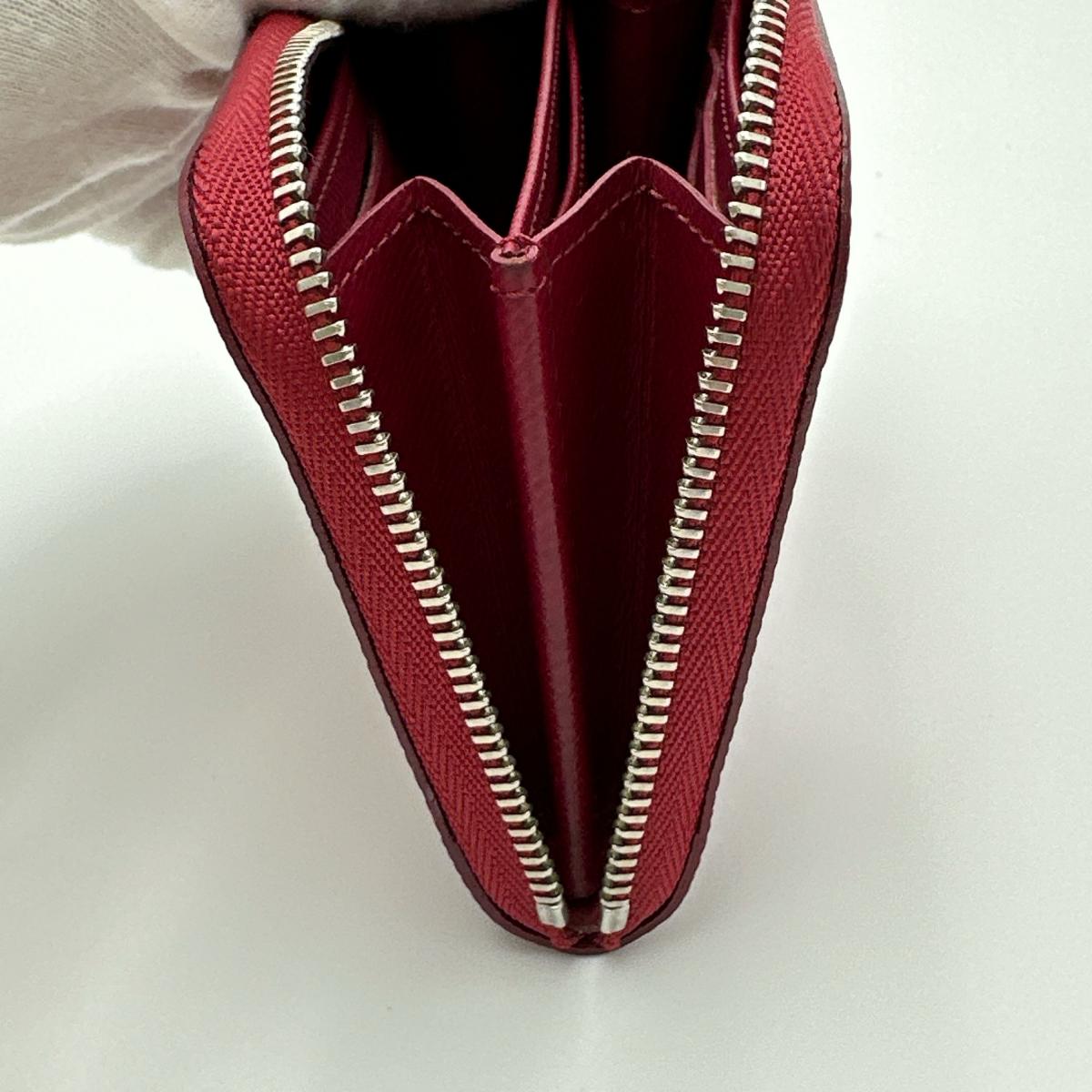 LOUIS VUITTON Coin case M60383 Epi Leather Red Epi Zip around purse