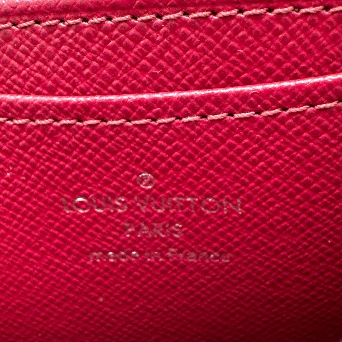 LOUIS VUITTON Coin case M60383 Epi Leather Red Epi Zip around purse