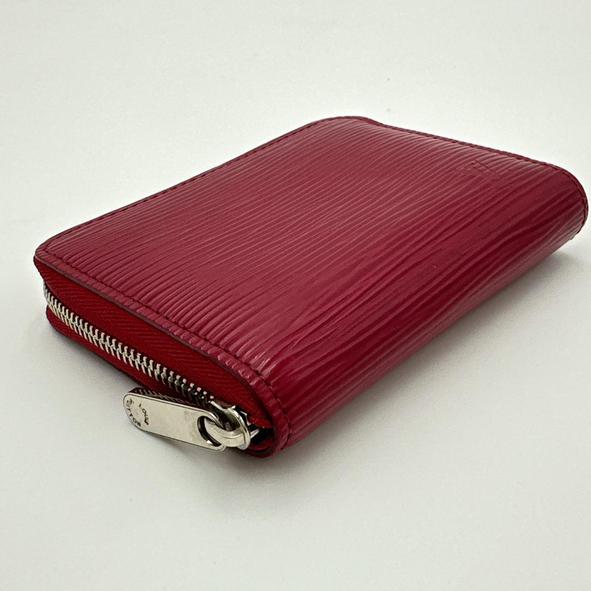 LOUIS VUITTON Coin case M60383 Epi Leather Red Epi Zip around purse