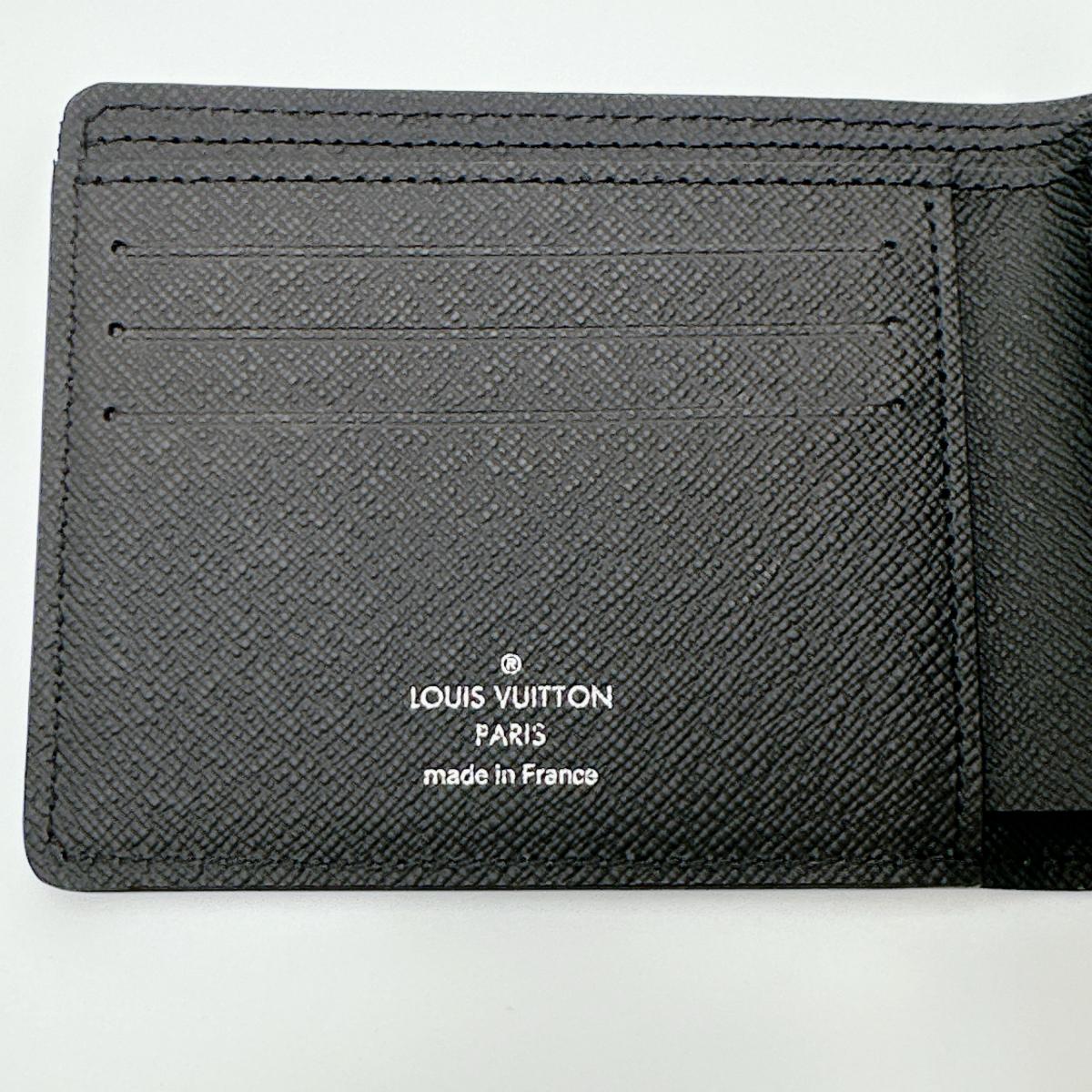 LOUIS VUITTON Bifold Wallet M60662 Epi Leather black Epi Portefeuille
