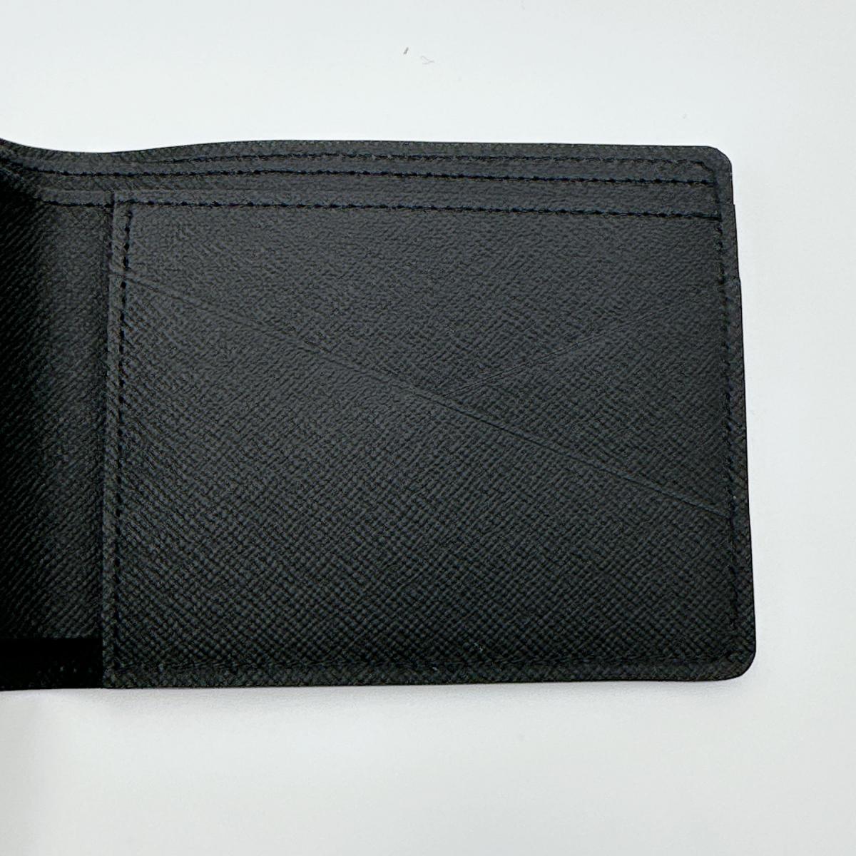 LOUIS VUITTON Bifold Wallet M60662 Epi Leather black Epi Portefeuille