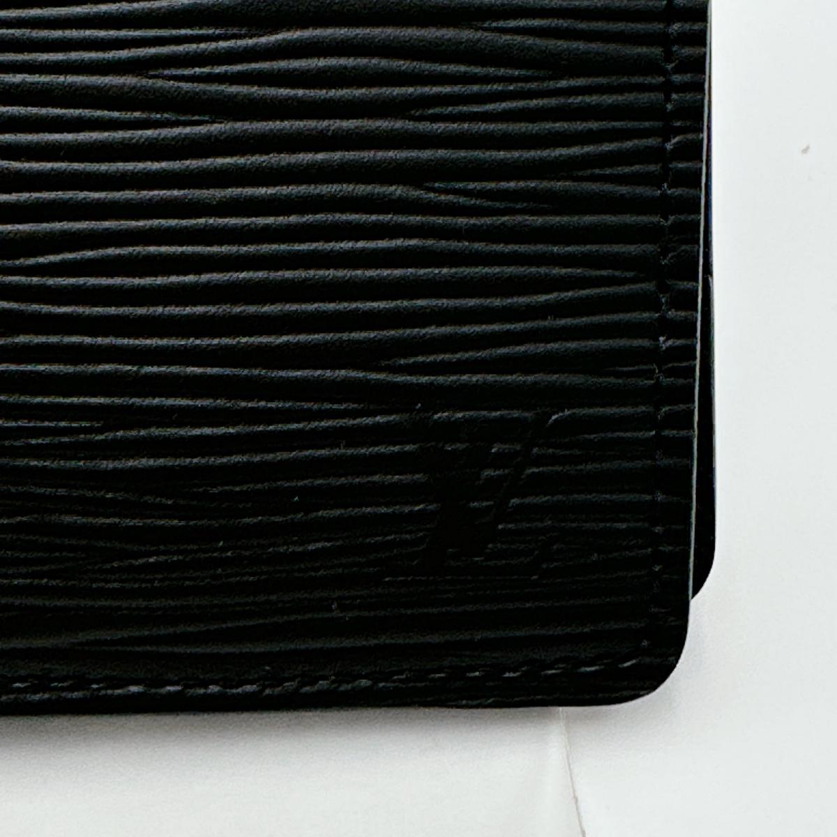 LOUIS VUITTON Bifold Wallet M60662 Epi Leather black Epi Portefeuille