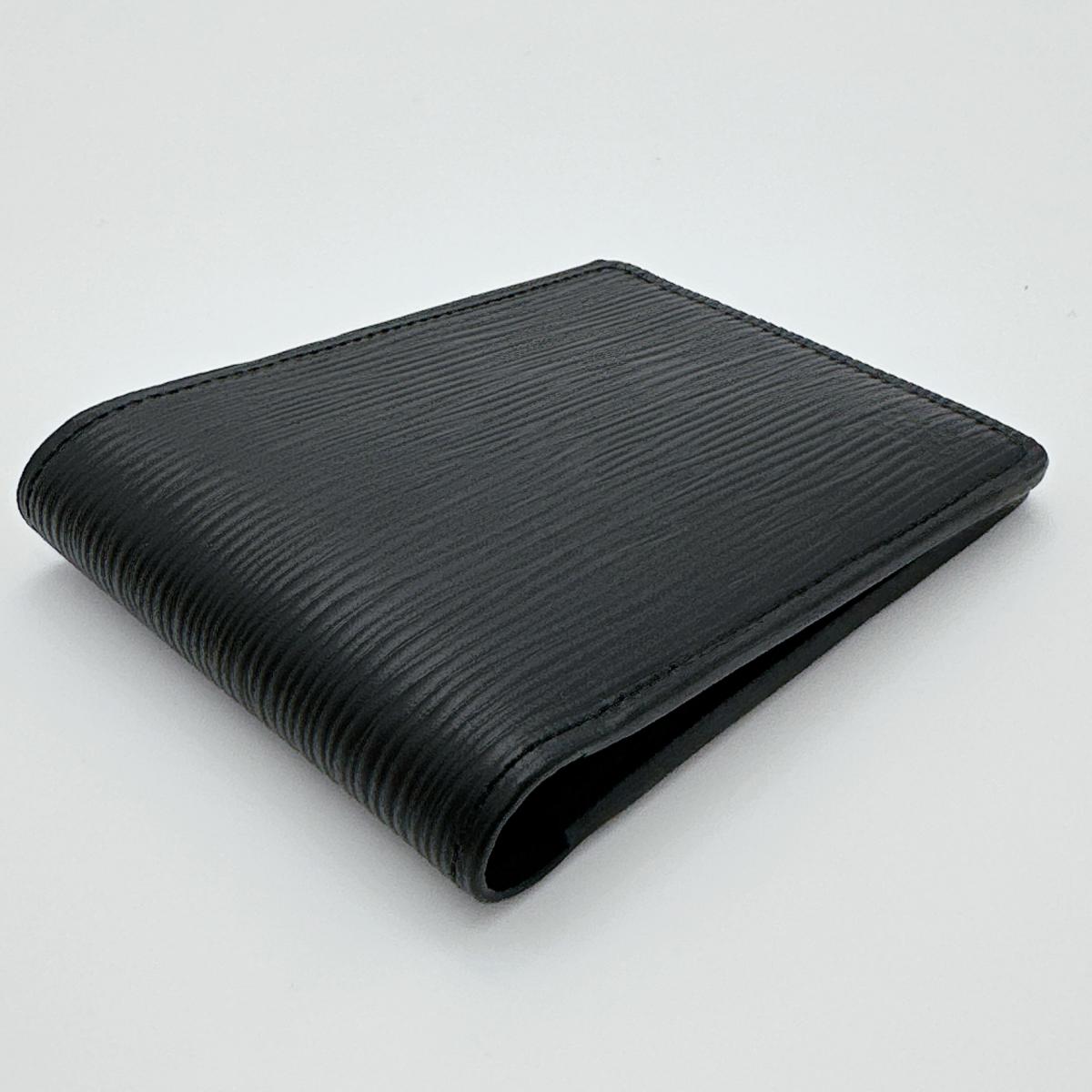 LOUIS VUITTON Bifold Wallet M60662 Epi Leather black Epi Portefeuille