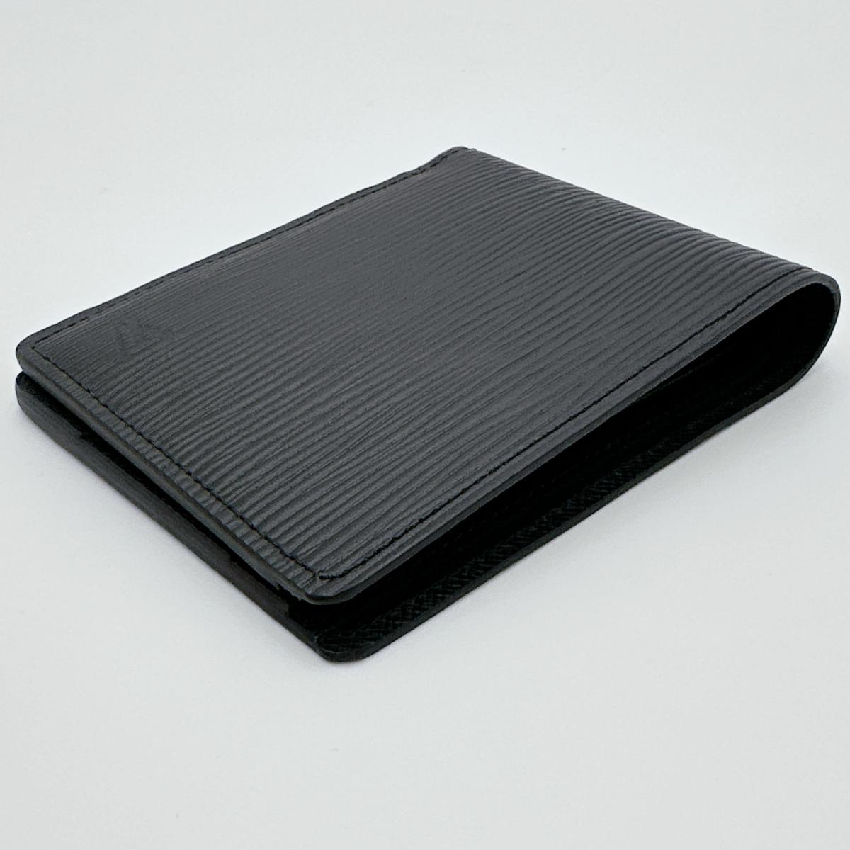 LOUIS VUITTON Bifold Wallet M60662 Epi Leather black Epi Portefeuille