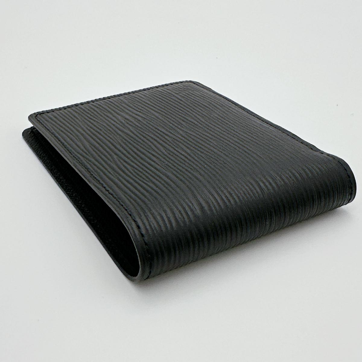 LOUIS VUITTON Bifold Wallet M60662 Epi Leather black Epi Portefeuille