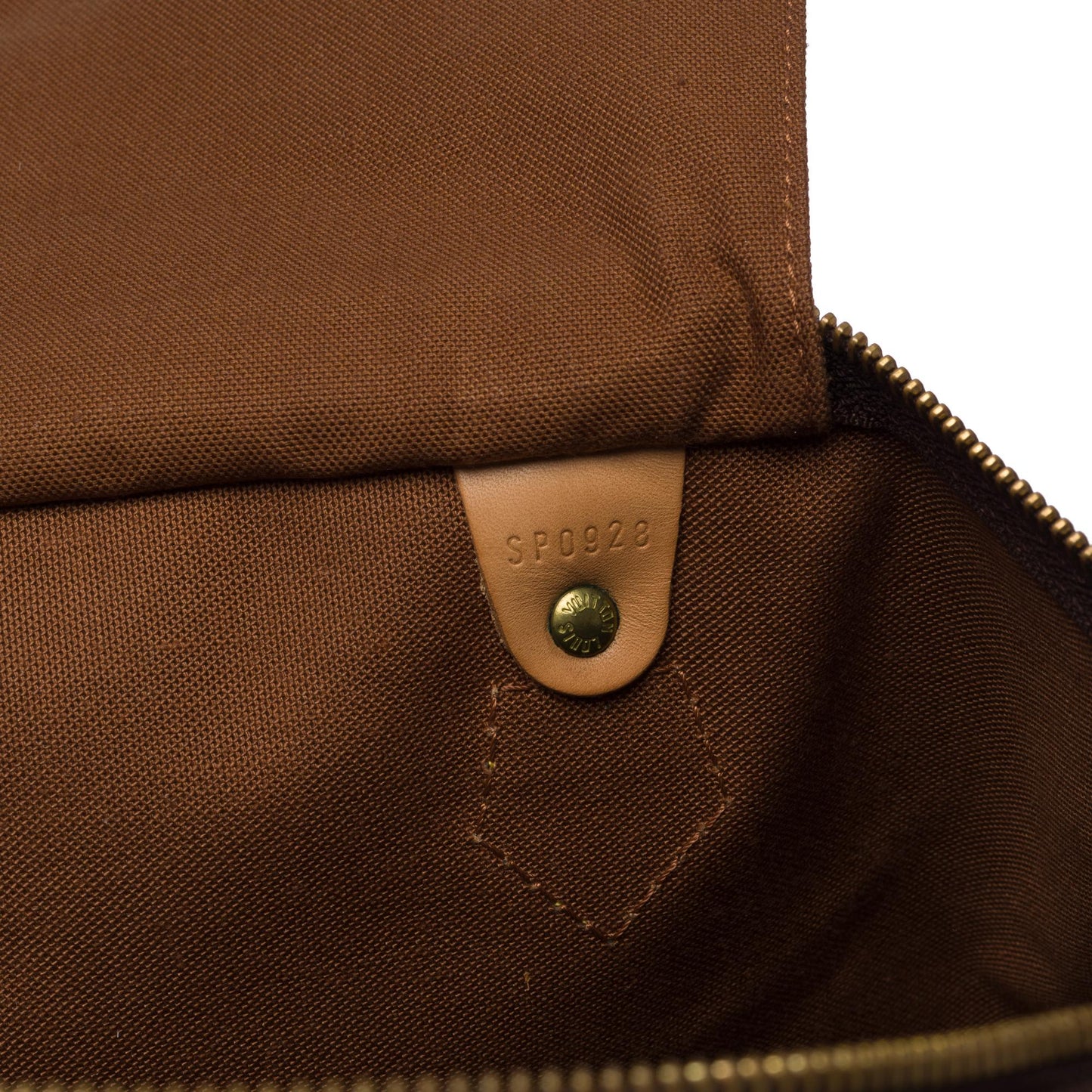 LOUIS VUITTON "Keep Cool" Customized Speedy 40 handbag in brown Monogram canvas