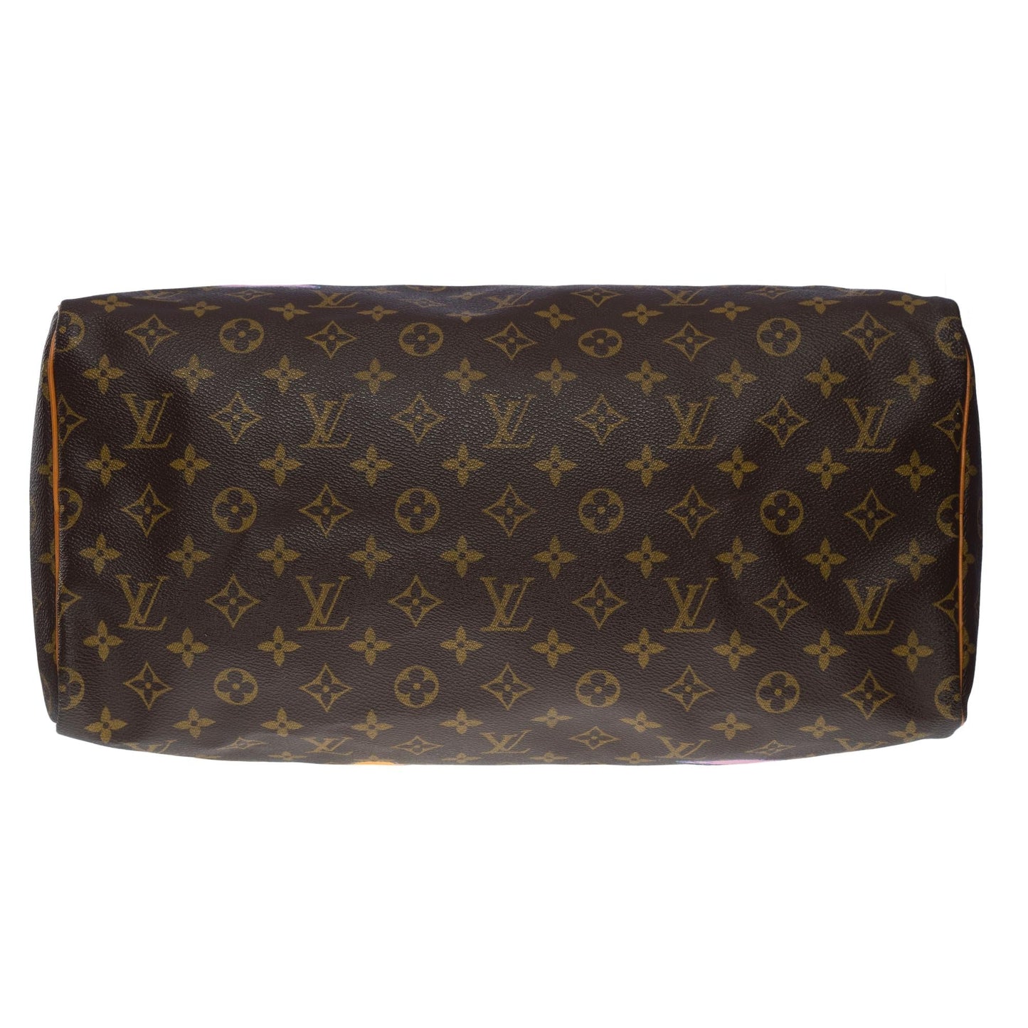 LOUIS VUITTON "Keep Cool" Customized Speedy 40 handbag in brown Monogram canvas