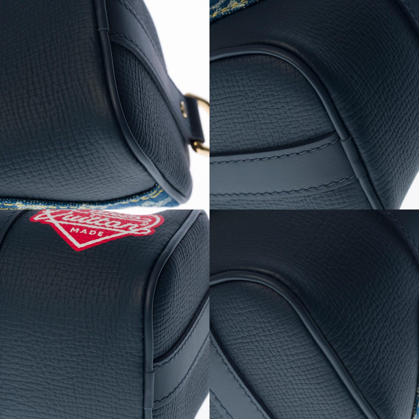 LOUIS VUITTON BRAND NEW-Limited edition keepall XS strap in blue denim by Nigo