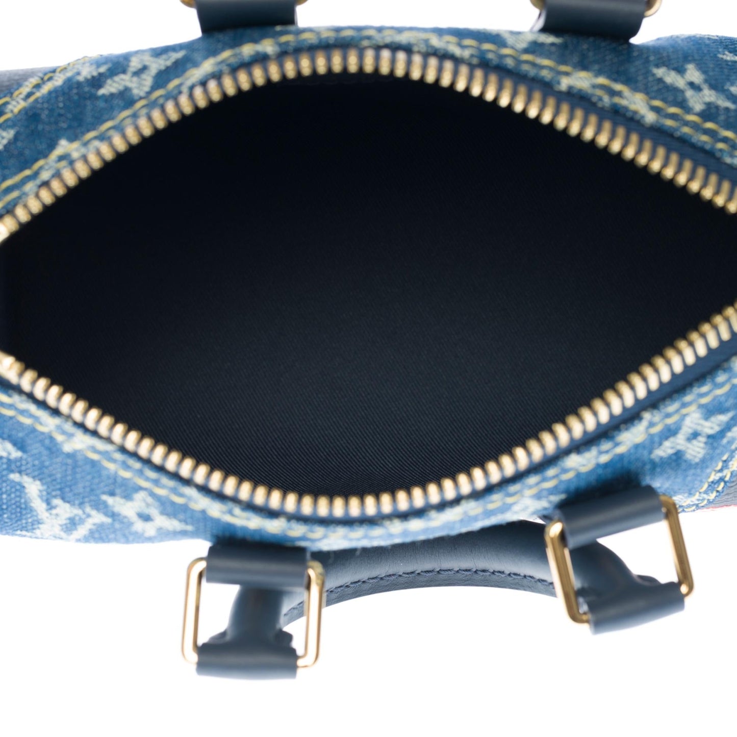 LOUIS VUITTON BRAND NEW-Limited edition keepall XS strap in blue denim by Nigo