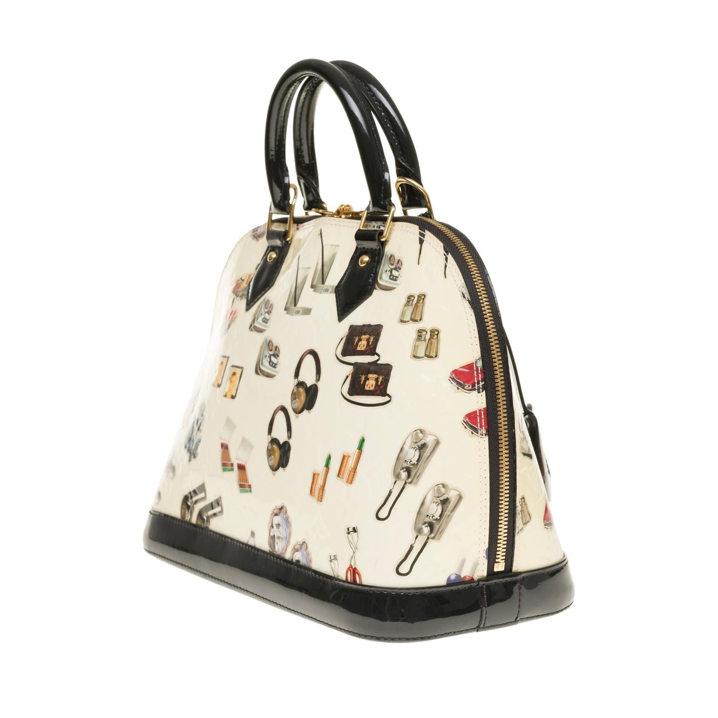 LOUIS VUITTON COLLECTOR Alma "Sticker Animation" handbag by Nicolas Ghesquiere