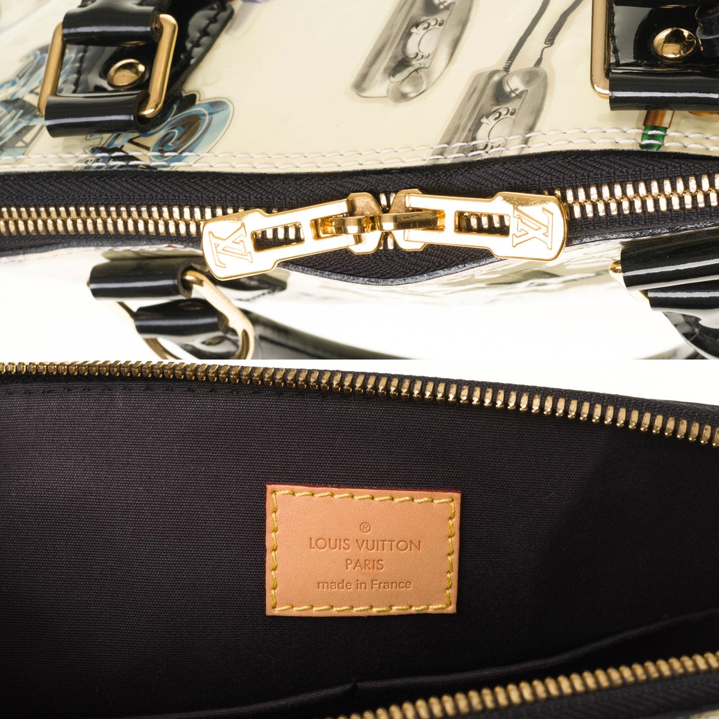 LOUIS VUITTON COLLECTOR Alma "Sticker Animation" handbag by Nicolas Ghesquiere