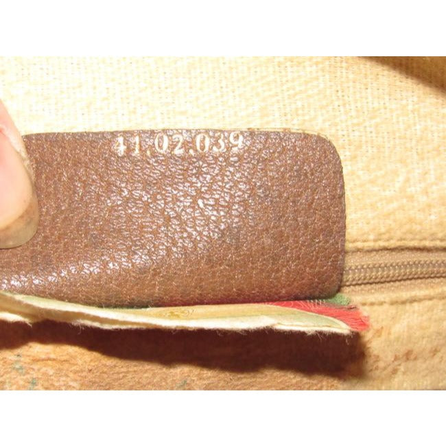 Gucci Vintage Pursesdesigner Purses Brown Large G Logo Print Coated Canvas And Brown Leather With Re