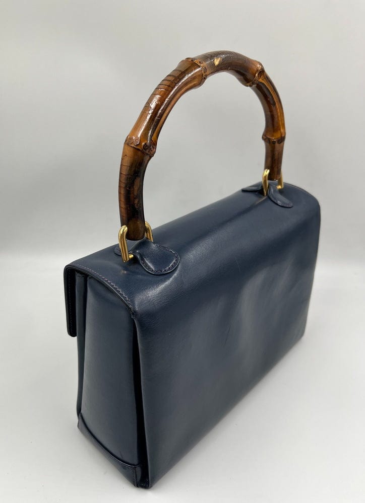 Gucci Leather Bag with Bamboo clasp